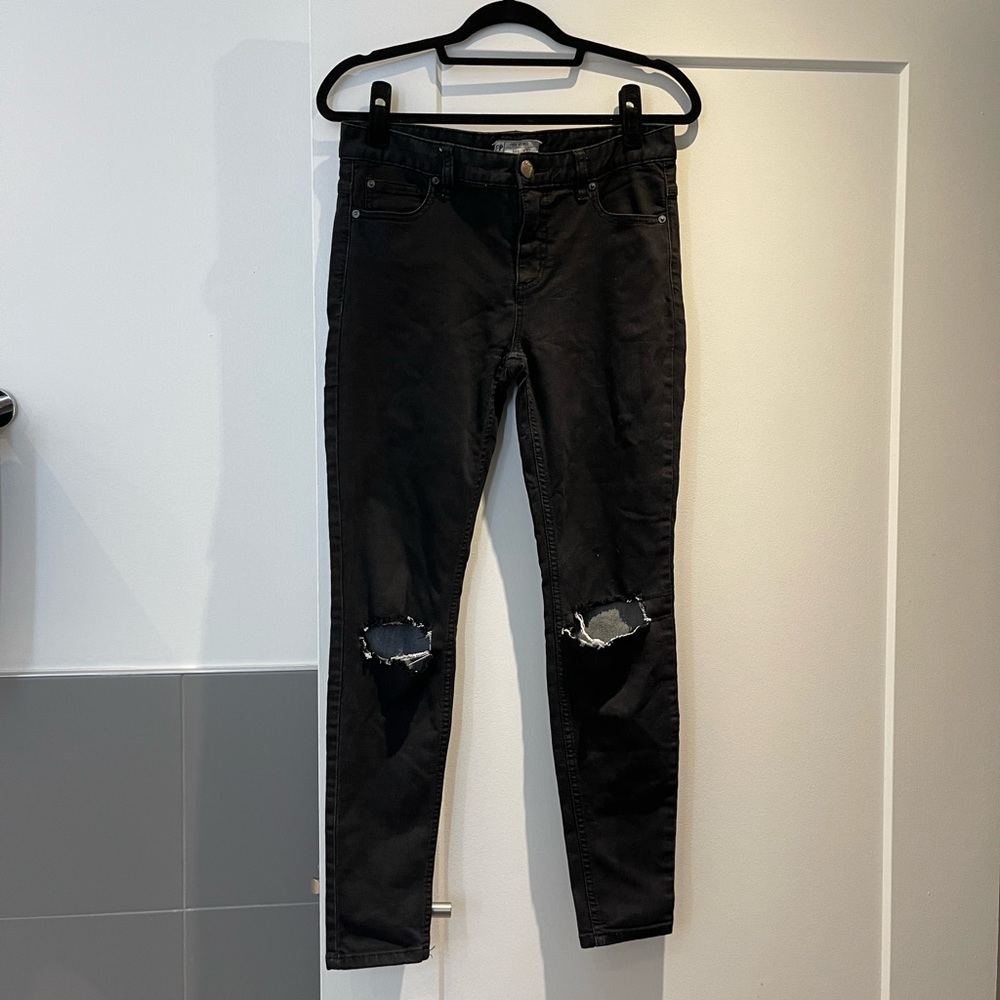 Free People Black Jeans